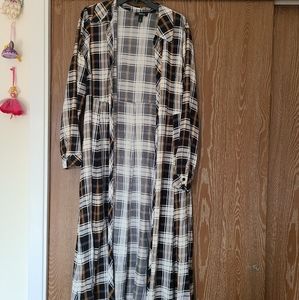 Torrid plaid duster